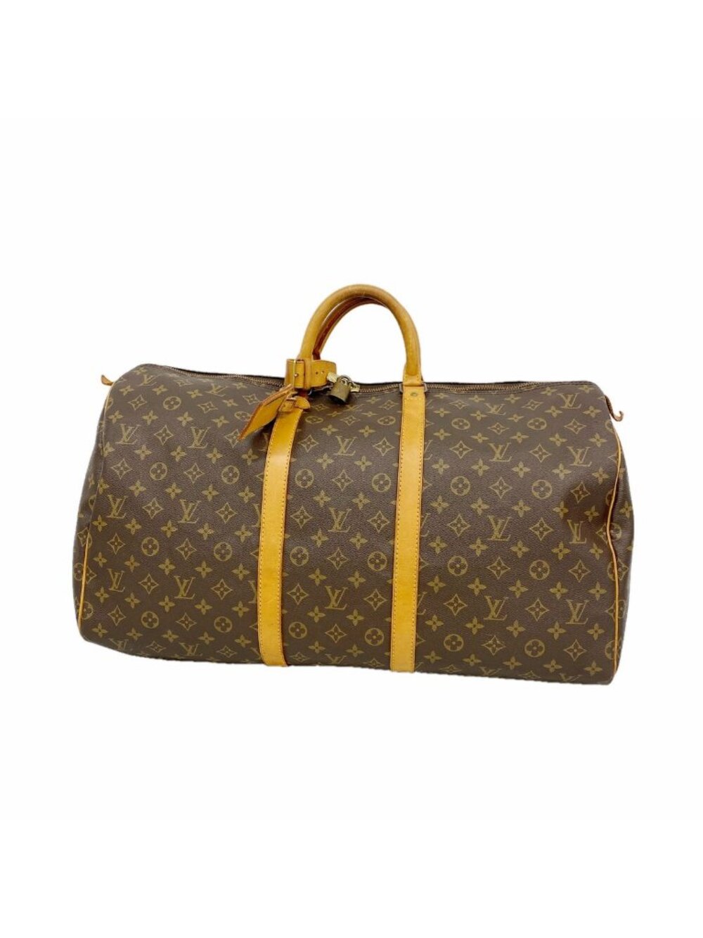 Louis Vuitton Boston Bag Monogram Keepall 55 Brown